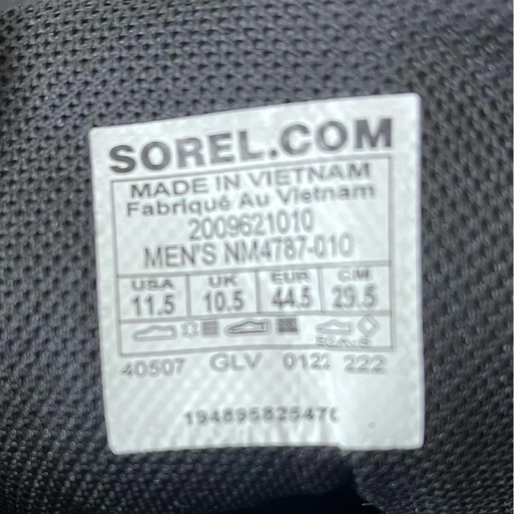 Sorel Men's Mac Hill Waterproof Leather Hiking Outdoor Sports Boots Size 11.5
